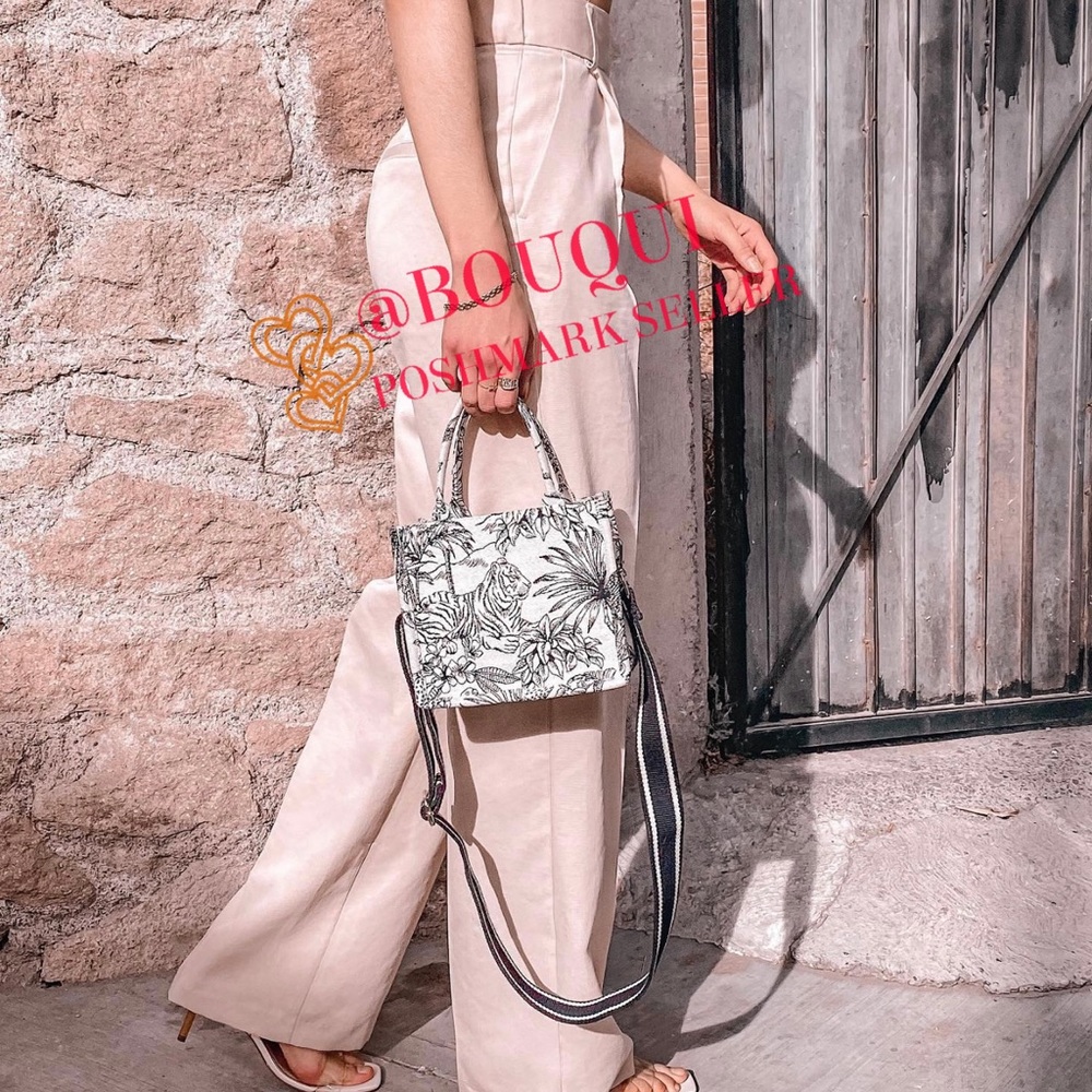 H&M FLORAL JACQUARD WEAVE CROSSBODY BAG - Picture 6 of 9